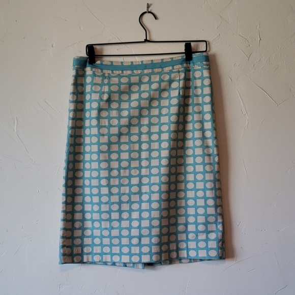 boden Dresses & Skirts - SZ10 Boden turquoise- white middie skirt